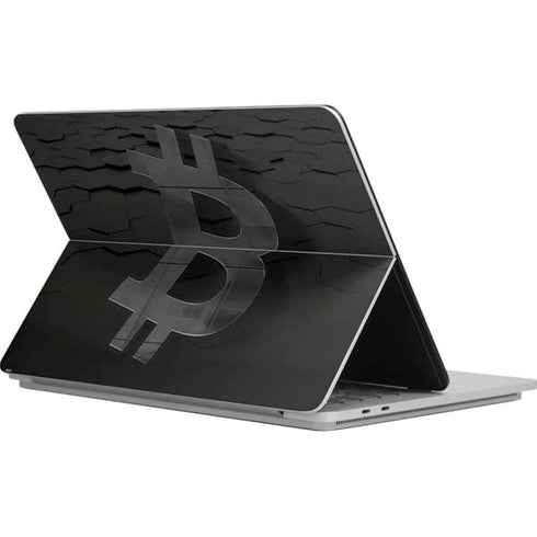 Bitcoin Textured Logo Surface Laptop Studio Skin
